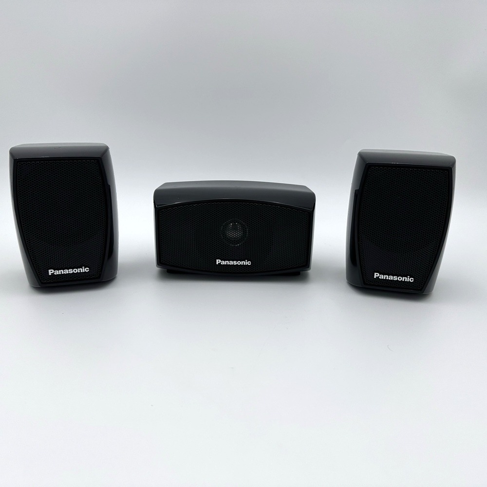 Panasonic Speaker Set SB-HS270‎ SB-HC370 Black Surround Center Channel Tested